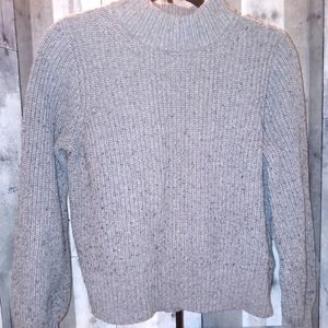 Abercrombie & Fitch long sleeve crop sweater grey